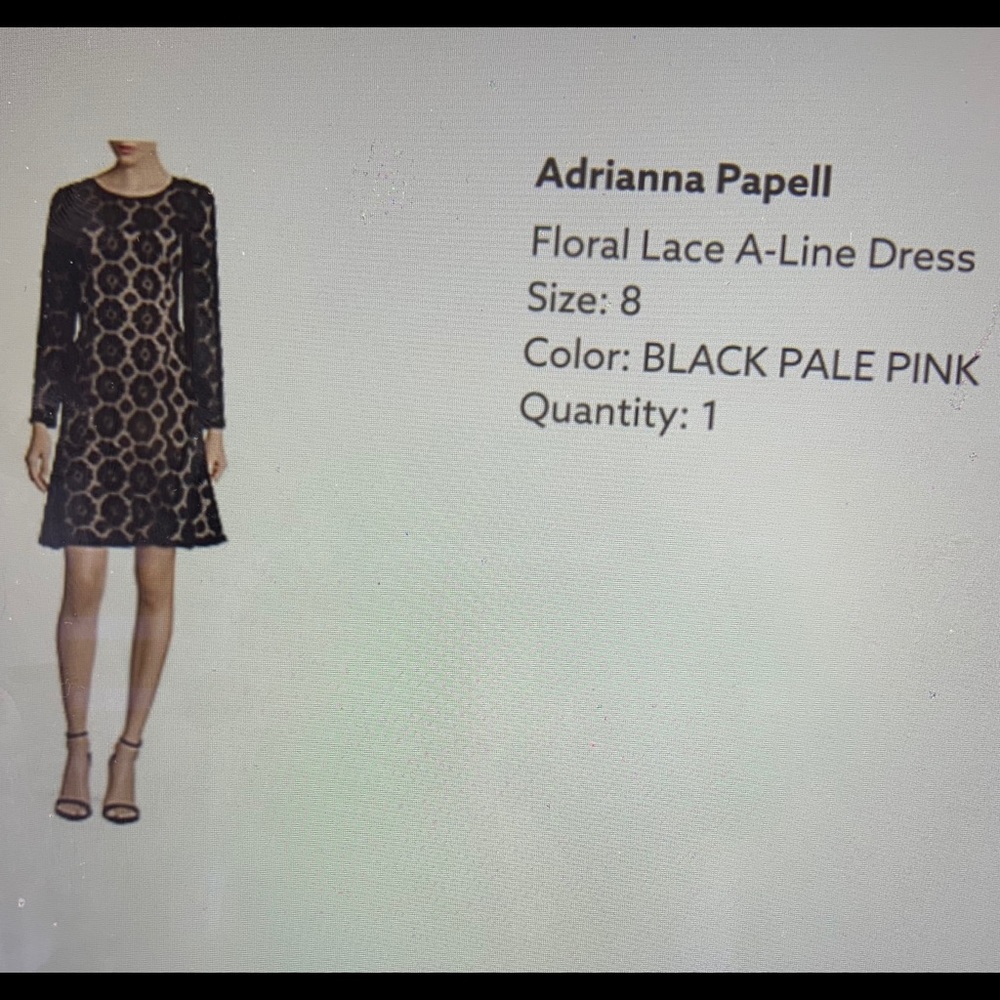 Adrianna Papell Floral A-Line Dress